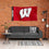College Flags & Banners Co. Wisconsin Badgers Printed Header 3x5 Foot Banner Flag - Sports Collectibles, Sports Memorabilia, Sports Fan Shop, Sports Gifts