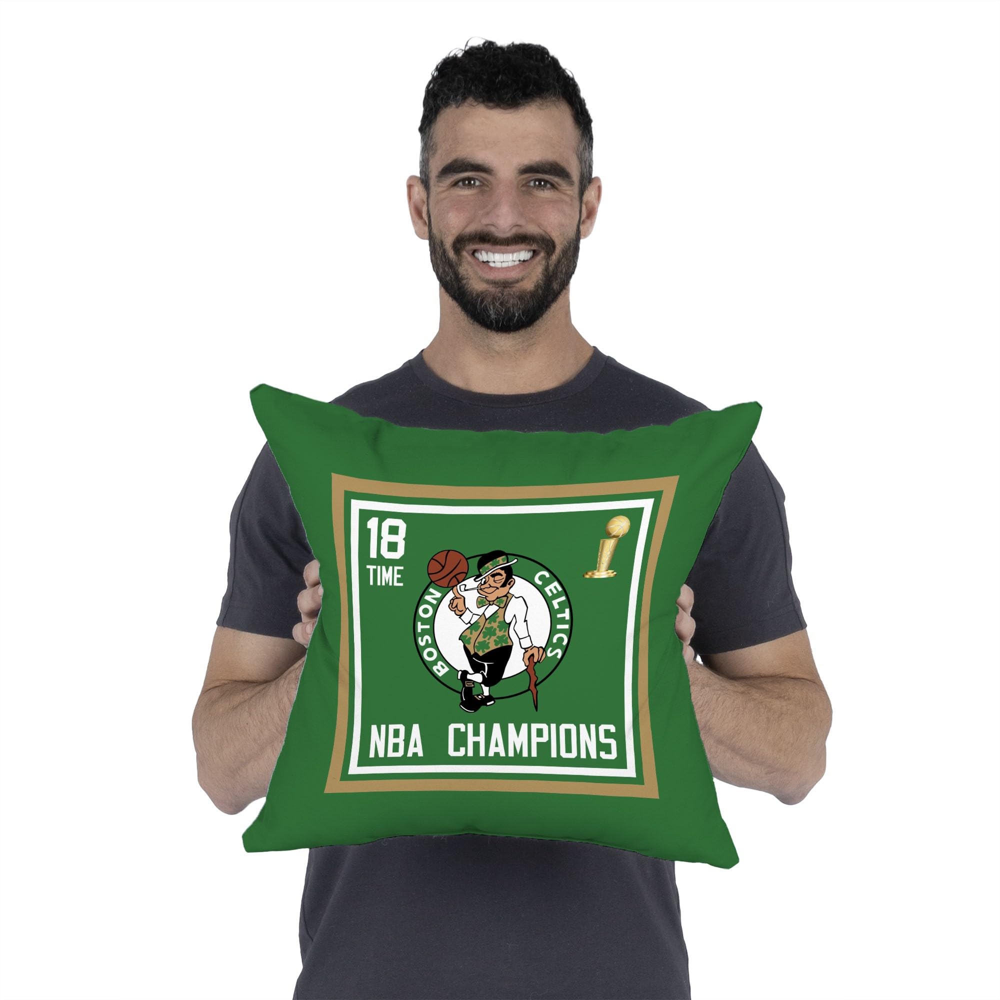 Northwest NBA Boston Celtics NBA Champions 2024 Pillow, 18" x 18", Historic - Sports Collectibles, Sports Memorabilia, Sports Fan Shop, Sports Gifts