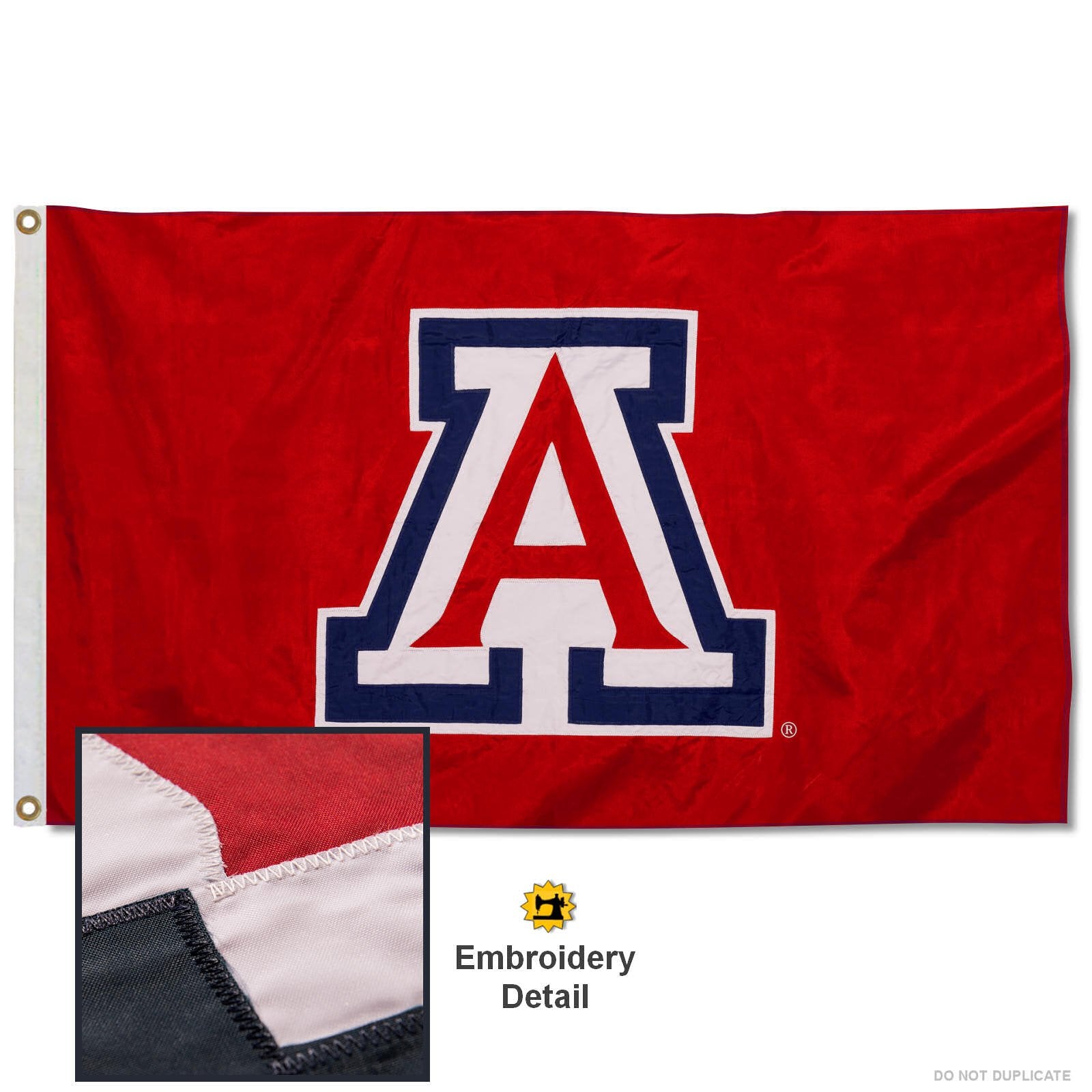 College Flags & Banners Co. Arizona Wildcats Embroidered and Stitched Nylon Flag - Sports Collectibles, Sports Memorabilia, Sports Fan Shop, Sports Gifts
