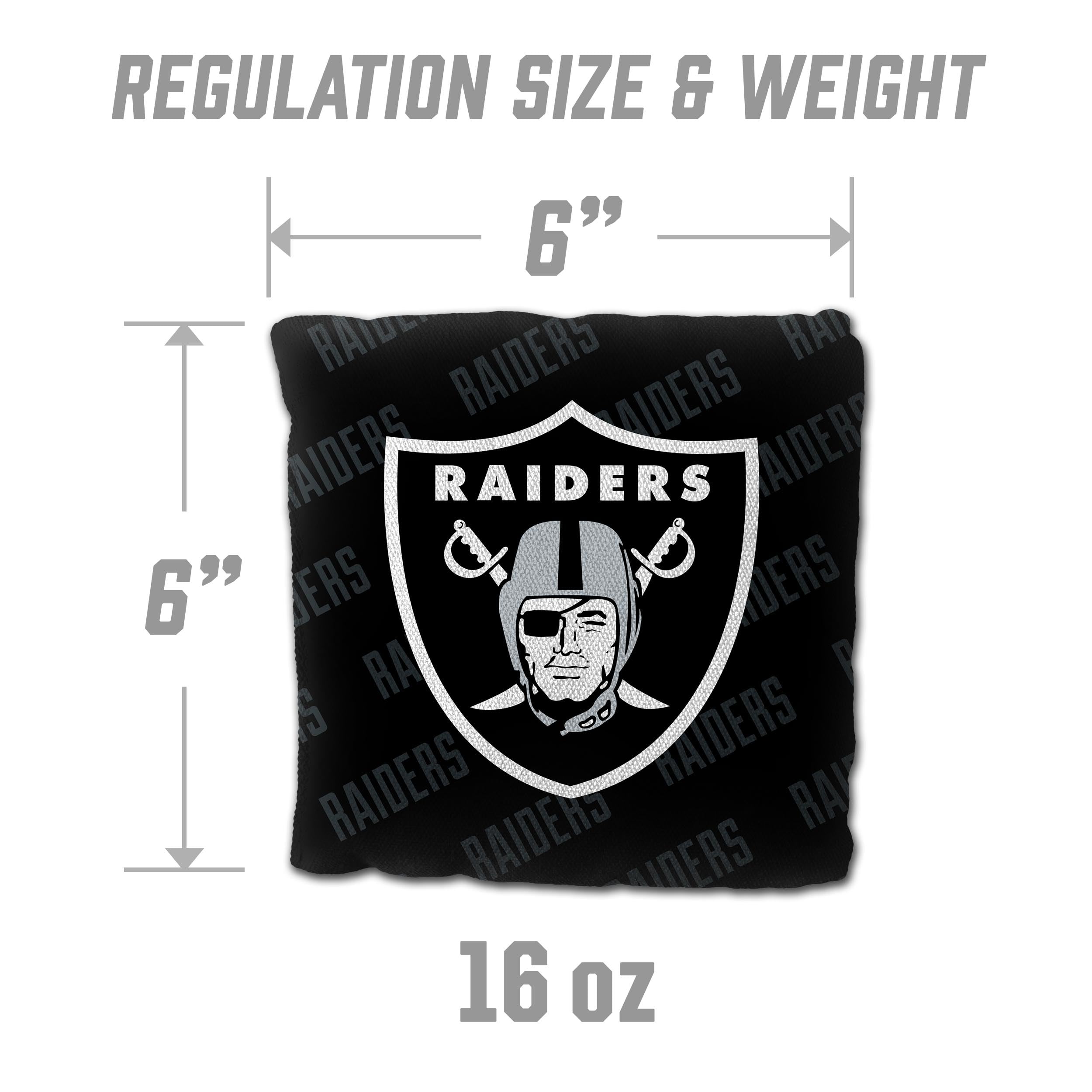 YouTheFan NFL Las Vegas Raiders Cornhole Bags - 4PK - Black - Sports Collectibles, Sports Memorabilia, Sports Fan Shop, Sports Gifts