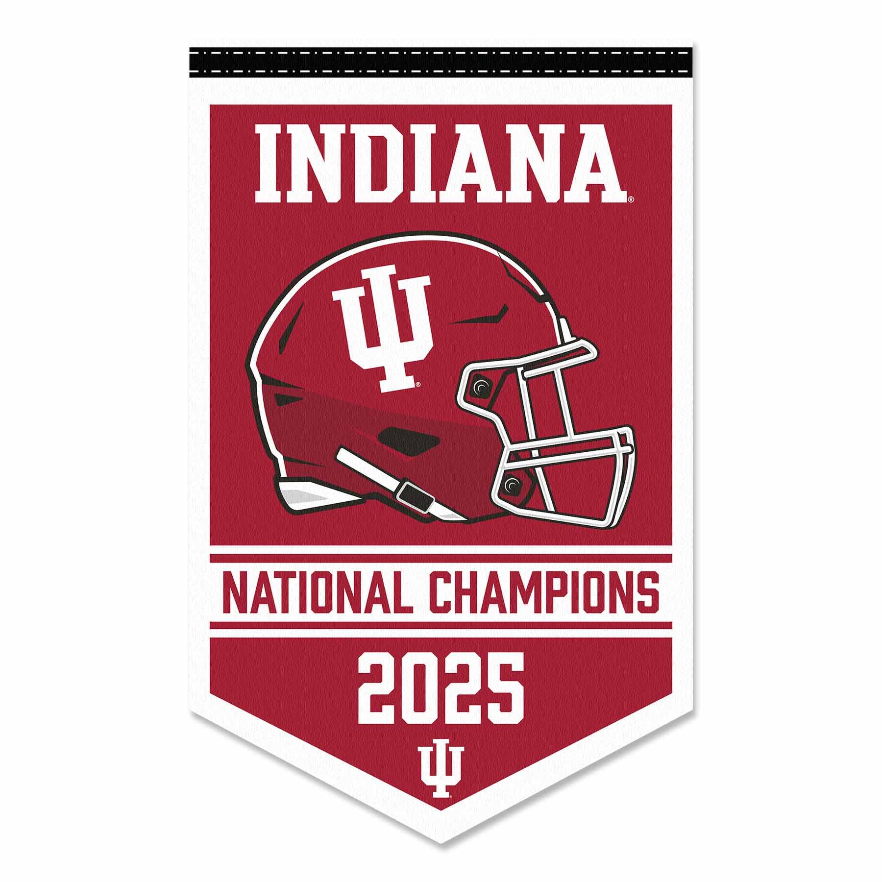 Indiana Hoosiers 2025 National Champions Banner - Sports Gifts, Sports Memorabilia, Sports Collectibles, Fan Shop