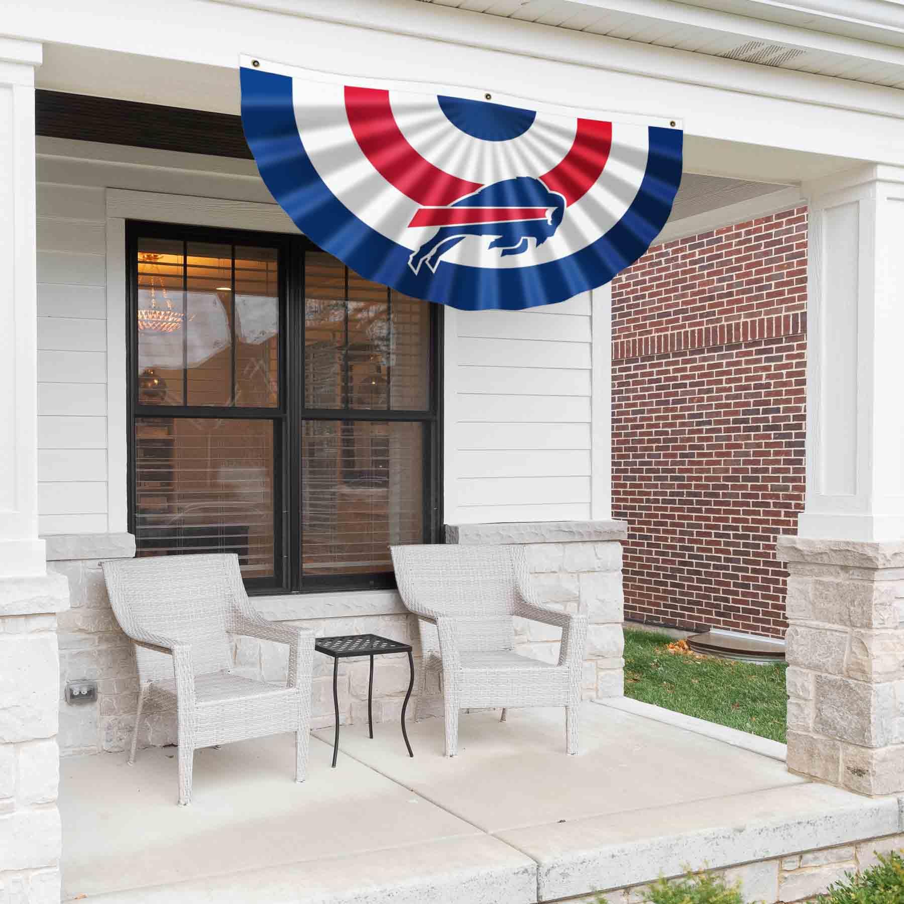 WinCraft Buffalo Bills Bunting Pleated Fan Banners - Sports Collectibles, Sports Memorabilia, Sports Fan Shop, Sports Gifts