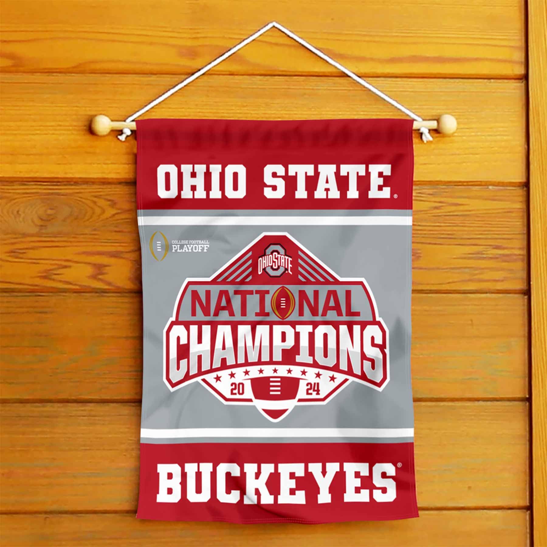 Ohio State Buckeyes 2024 National Champs Double Sided Garden Banner Flag - Sports Collectibles, Sports Memorabilia, Sports Fan Shop, Sports Gifts