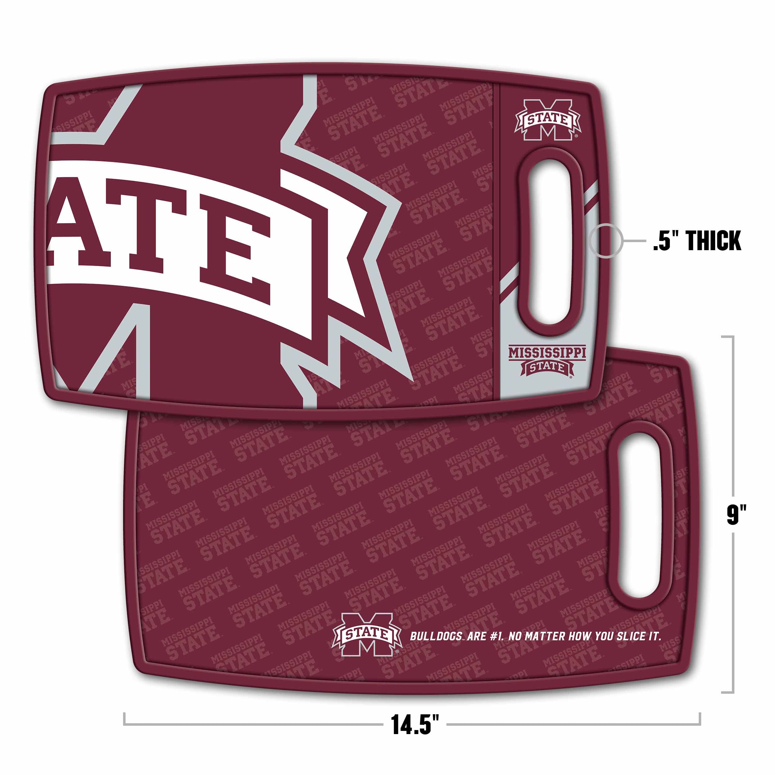 YouTheFan NCAA Mississippi State Bulldogs Logo Series Cutting Board - Sports Collectibles, Sports Memorabilia, Sports Fan Shop, Sports Gifts