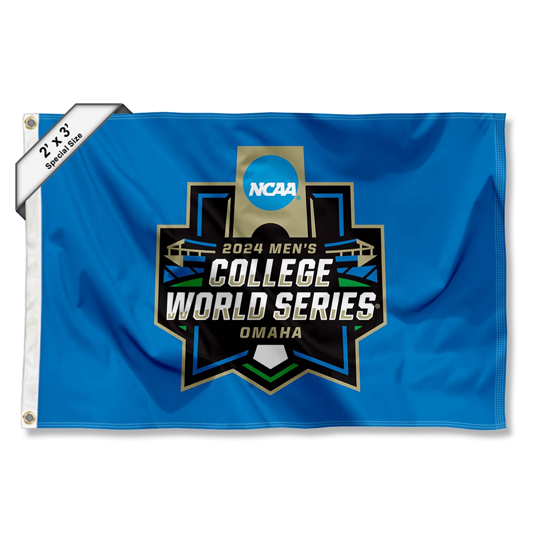 College Baseball Series CWS 2024 Small 2x3 Flag and Banner - Sports Collectibles, Sports Memorabilia, Sports Fan Shop, Sports Gifts