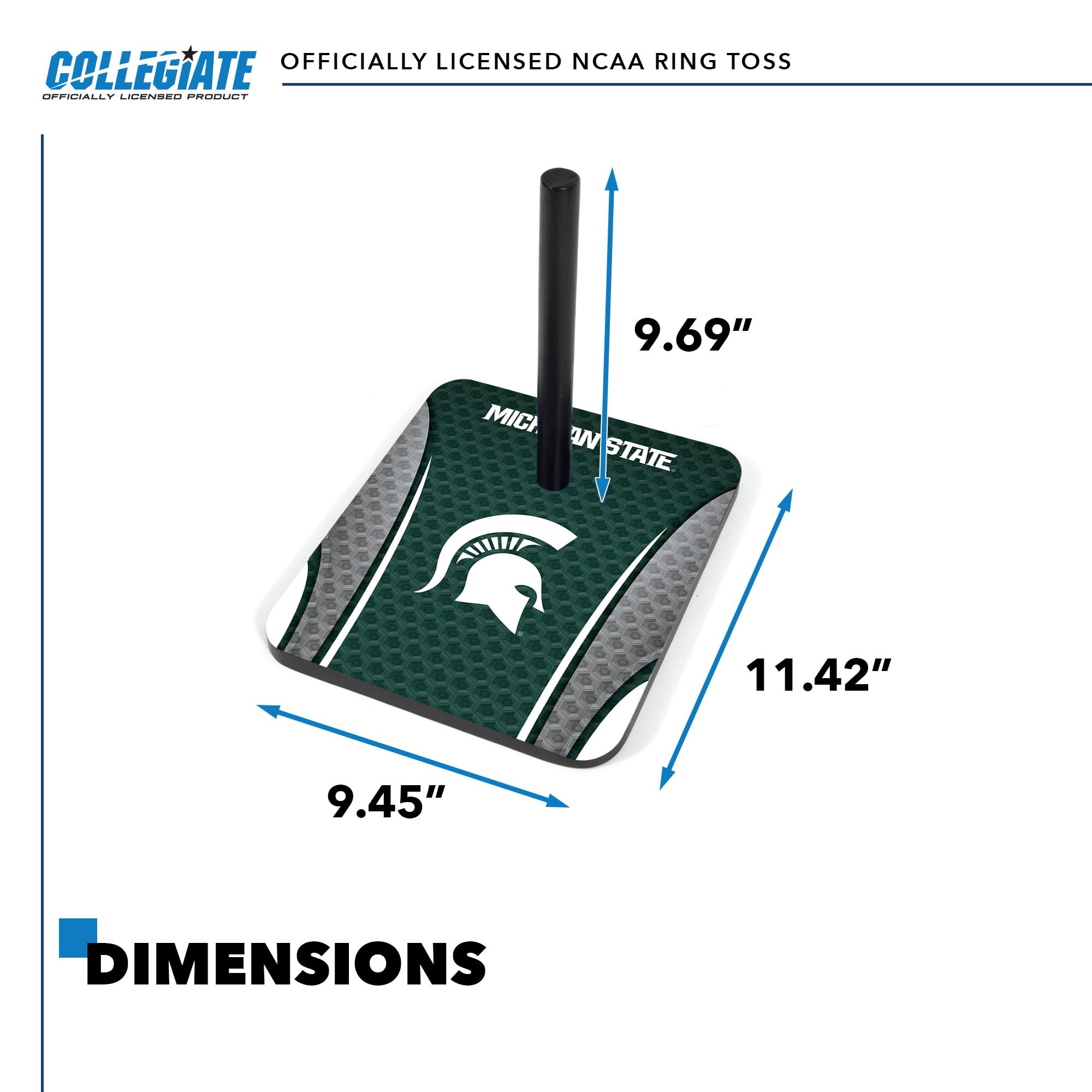 Wild Sports College Quoits Set with Direct Print HD Team Graphics – Tailgate Ring Toss Game – Great Gift for Any NCAA Fan! Ring Toss Family Outdoor Games for The Beach, BBQ, or Tailgate Party - Sports Collectibles, Sports Memorabilia, Sports Fan Shop, Sports Gifts