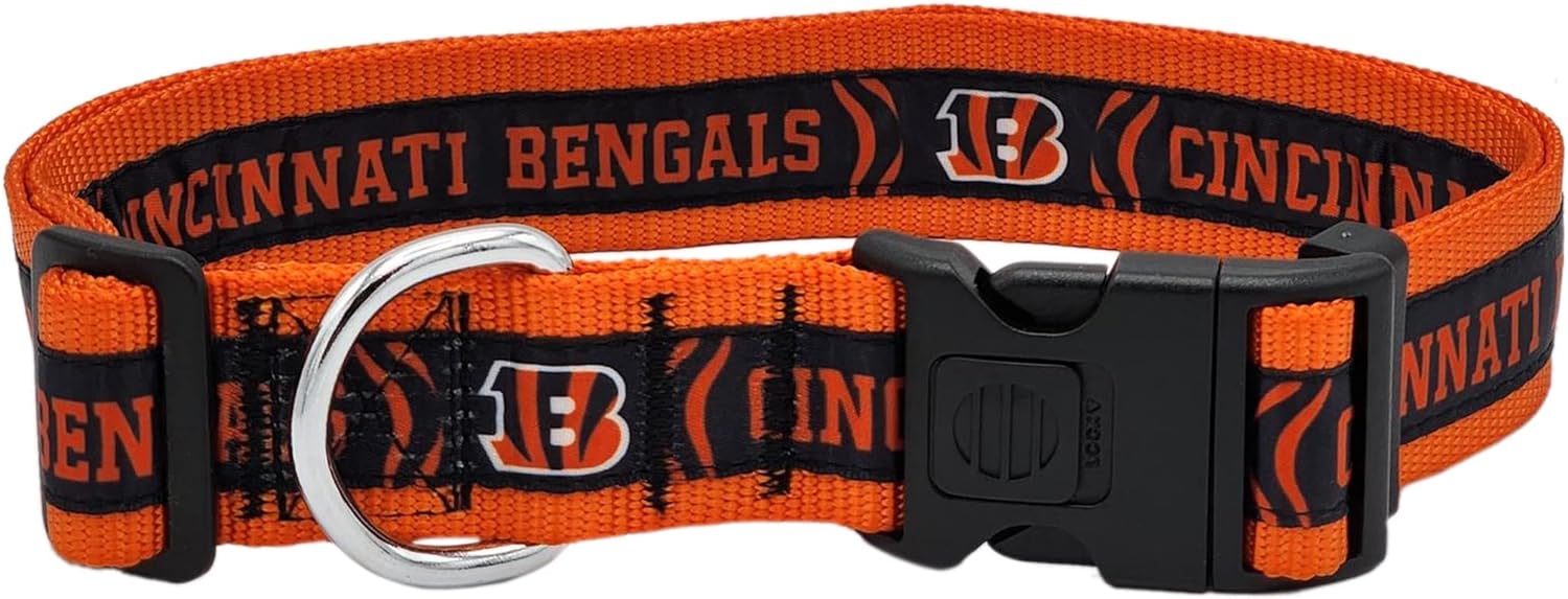 CINCINNATI BENGALS SATIN COLLAR Pets First - Sports Collectibles, Sports Memorabilia, Sports Fan Shop, Sports Gifts