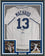 Framed Autographed/Signed Manny Machado 35x39 San Diego White Baseball Jersey Beckett BAS COA