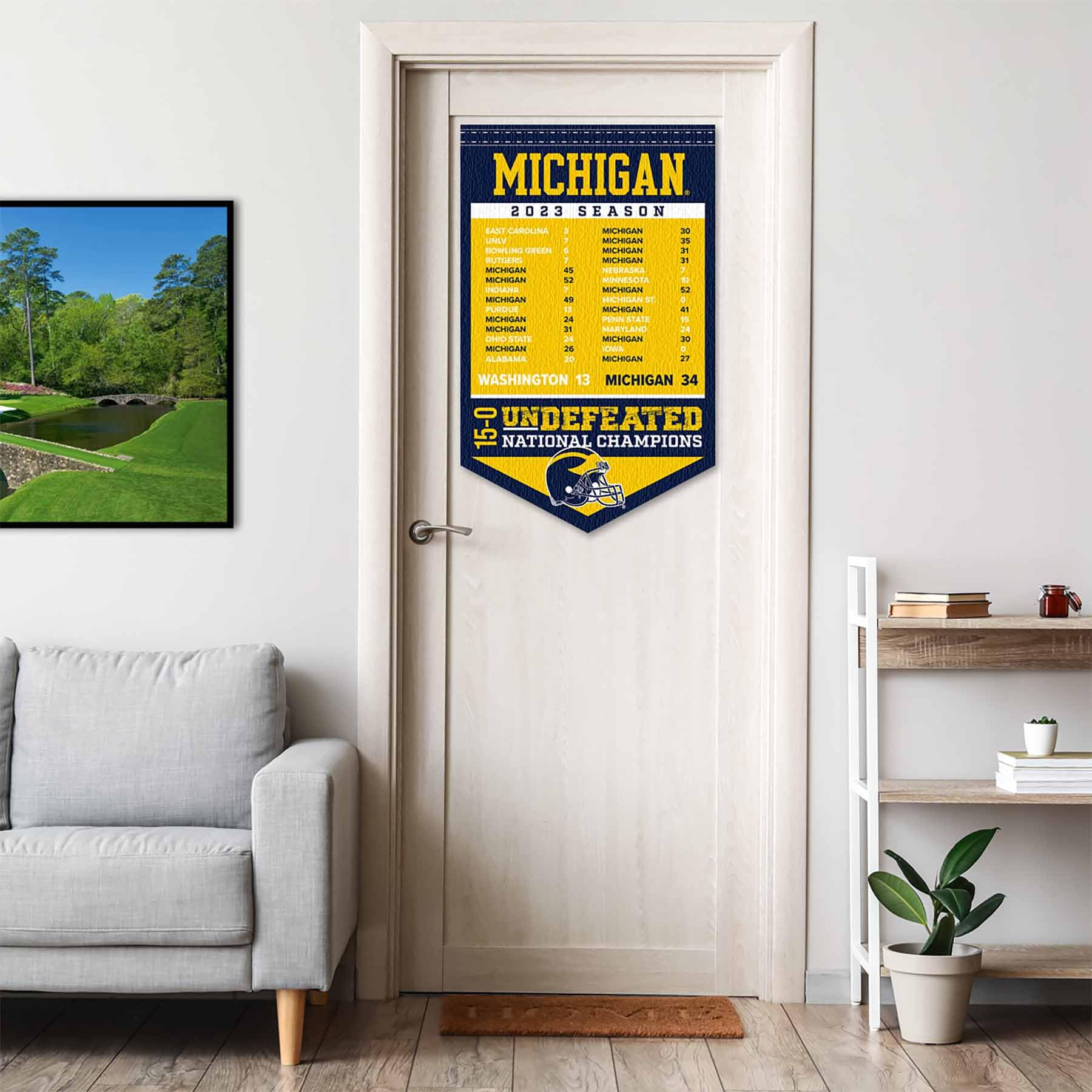 College Flags & Banners Co. Michigan Team University Wolverines 15-0 Undefeated 2023 Season Banner - Sports Collectibles, Sports Memorabilia, Sports Fan Shop, Sports Gifts