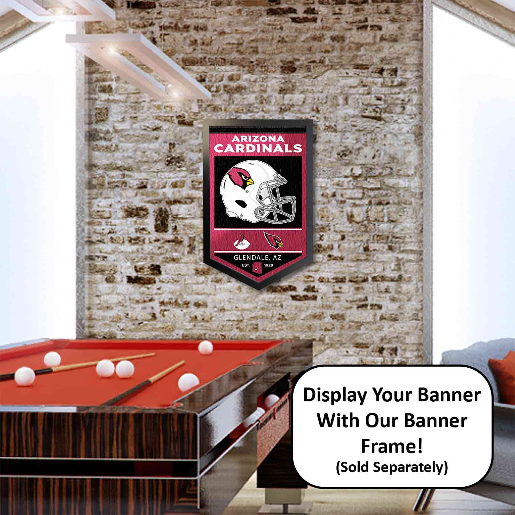WinCraft Arizona Cardinals Heritage History Banner Pennant - Sports Collectibles, Sports Memorabilia, Sports Fan Shop, Sports Gifts