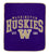 NCAA Washington Huskies Vintage Arch Block Ultra Soft Blanket - Sports Gifts, Sports Memorabilia, Sports Collectibles, Fan Shop