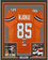Framed Autographed/Signed David Njoku 35x39 Cleveland Football Orange Jersey JSA COA