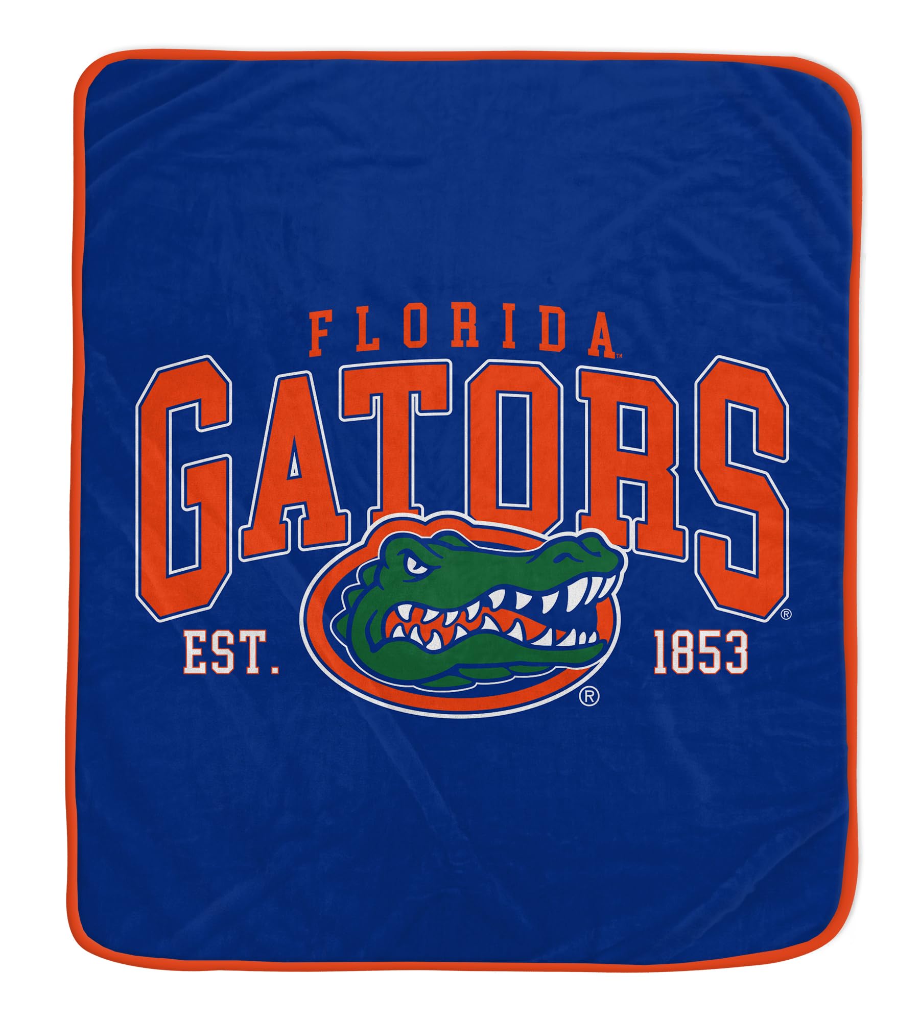 NCAA Florida Gators Vintage Arch Block Ultra Soft Blanket - Sports Gifts, Sports Memorabilia, Sports Collectibles, Fan Shop