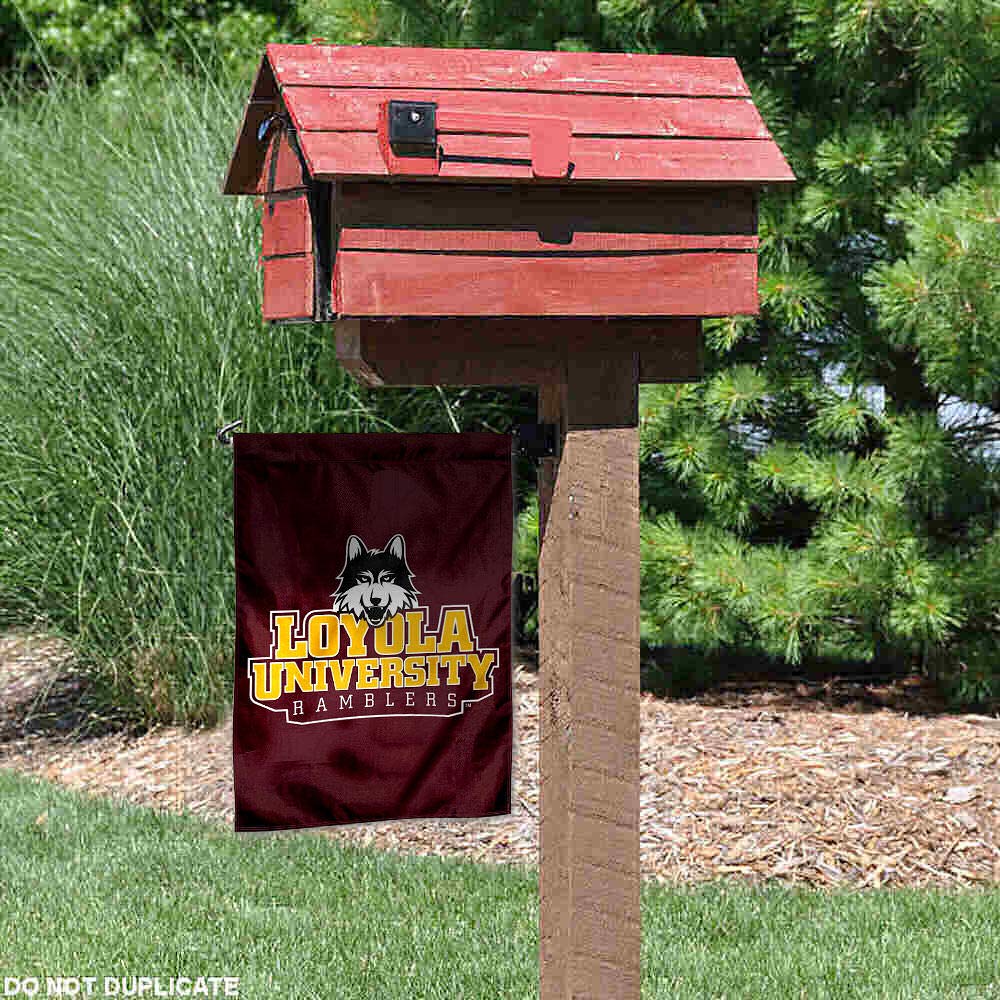 Loyola Chicago Garden Flag and Yard Banner - Sports Collectibles, Sports Memorabilia, Sports Fan Shop, Sports Gifts