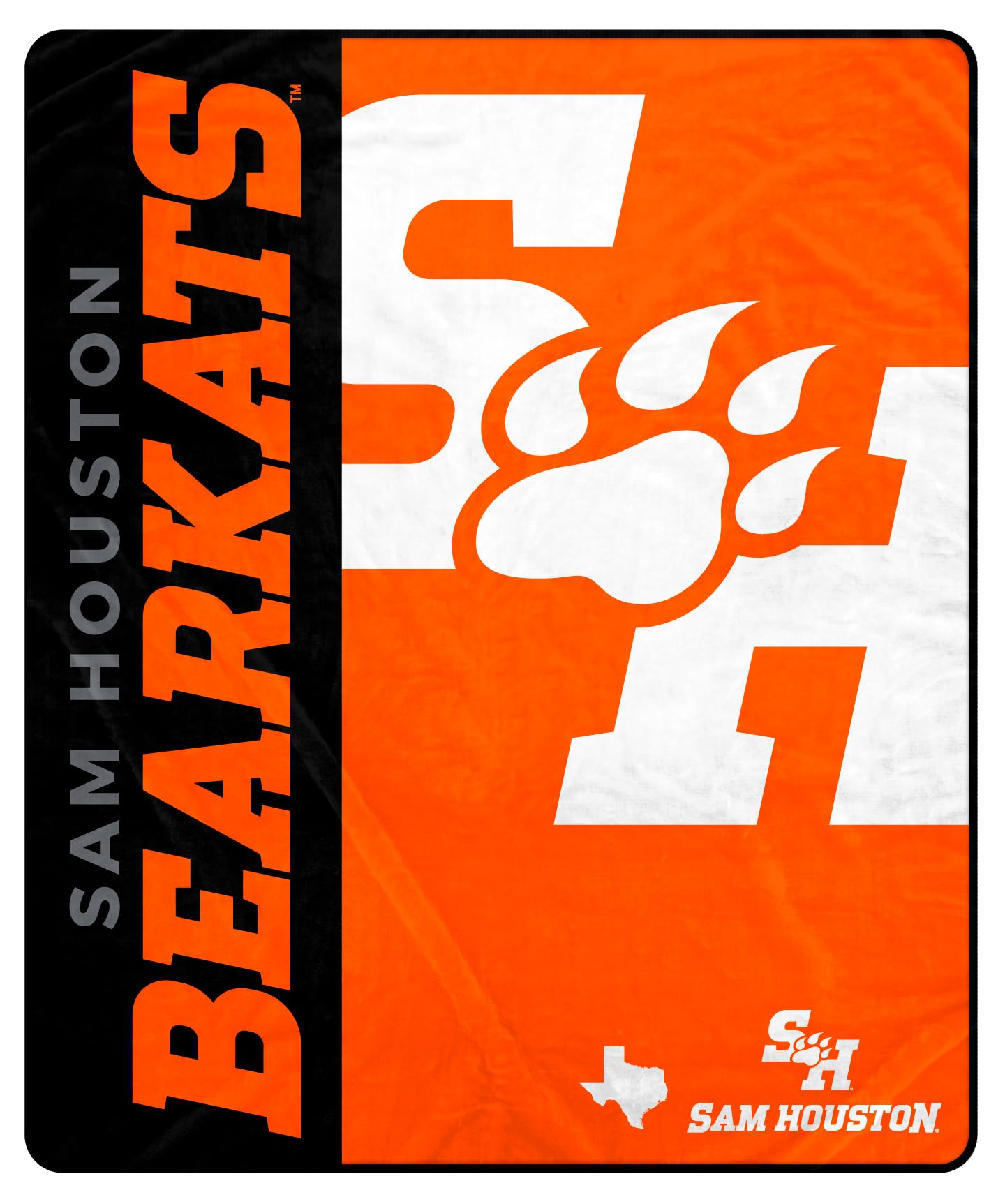 Proformance Home NCAA Sam Houston State Bearkats Endzone Ultra Soft Tailgate Throw - Sports Gifts, Sports Memorabilia, Sports Collectibles, Fan Shop