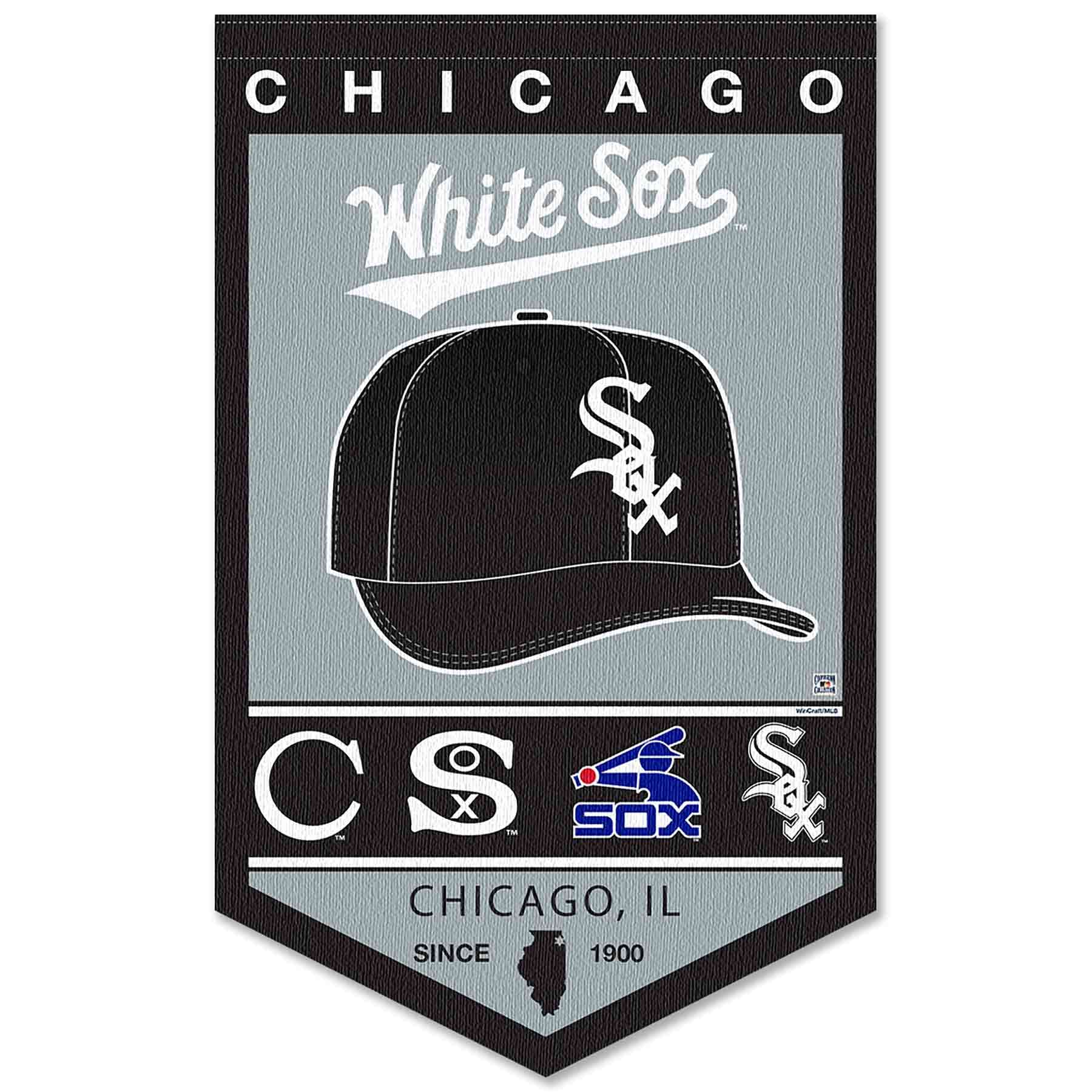 WinCraft Chicago White Sox Heritage History Banner Pennant - Sports Collectibles, Sports Memorabilia, Sports Fan Shop, Sports Gifts