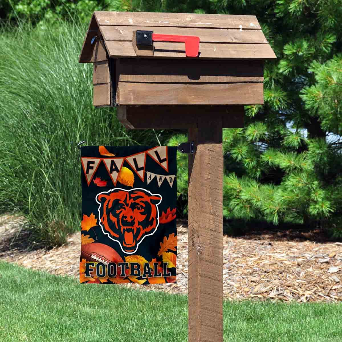 WinCraft Bears Fall Leaves Decorative Football Garden Flag Double Sided Banner - Sports Collectibles, Sports Memorabilia, Sports Fan Shop, Sports Gifts