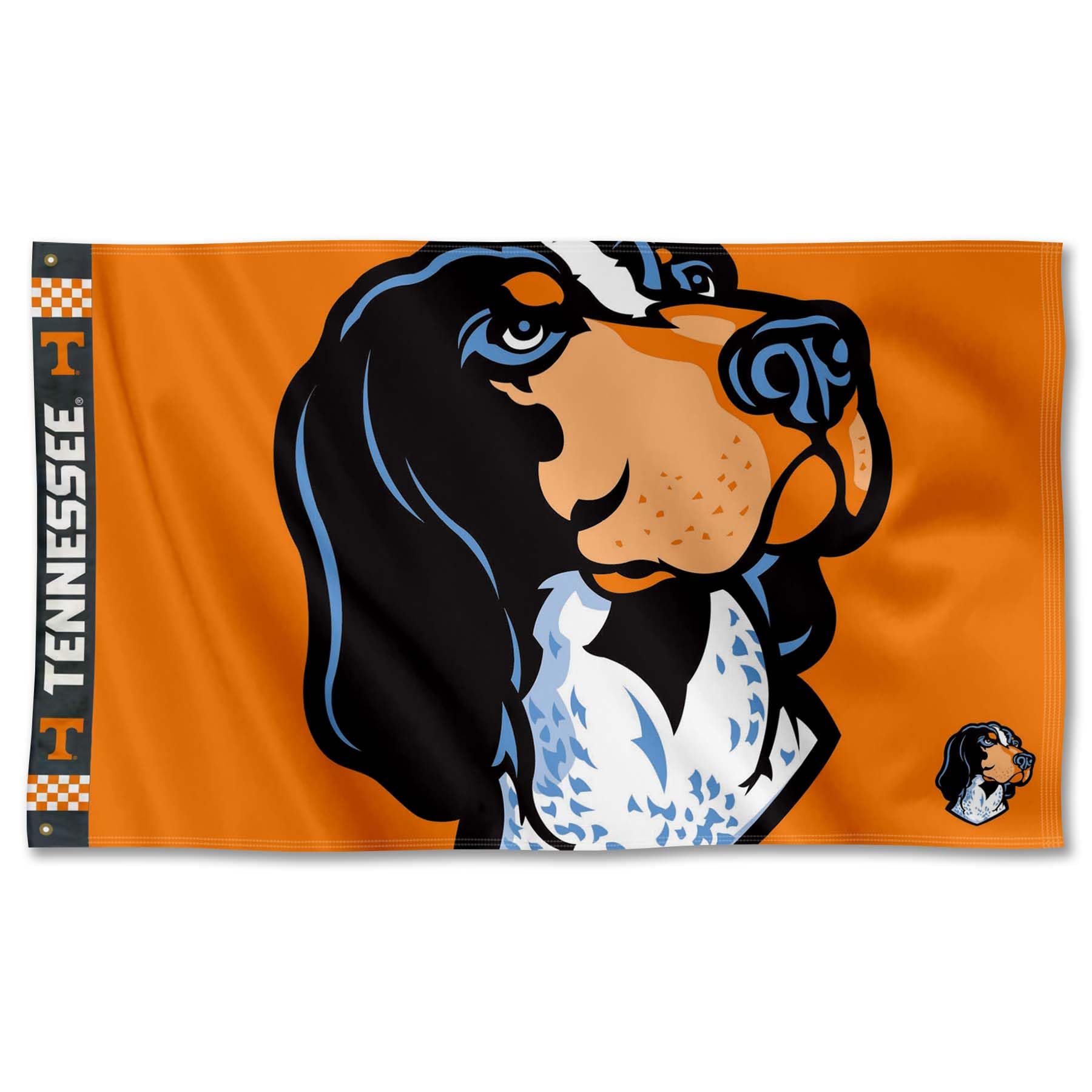 College Flags & Banners Co. Tennessee Volunteers Bold Smokey Logo Premium Flag - Sports Collectibles, Sports Memorabilia, Sports Fan Shop, Sports Gifts