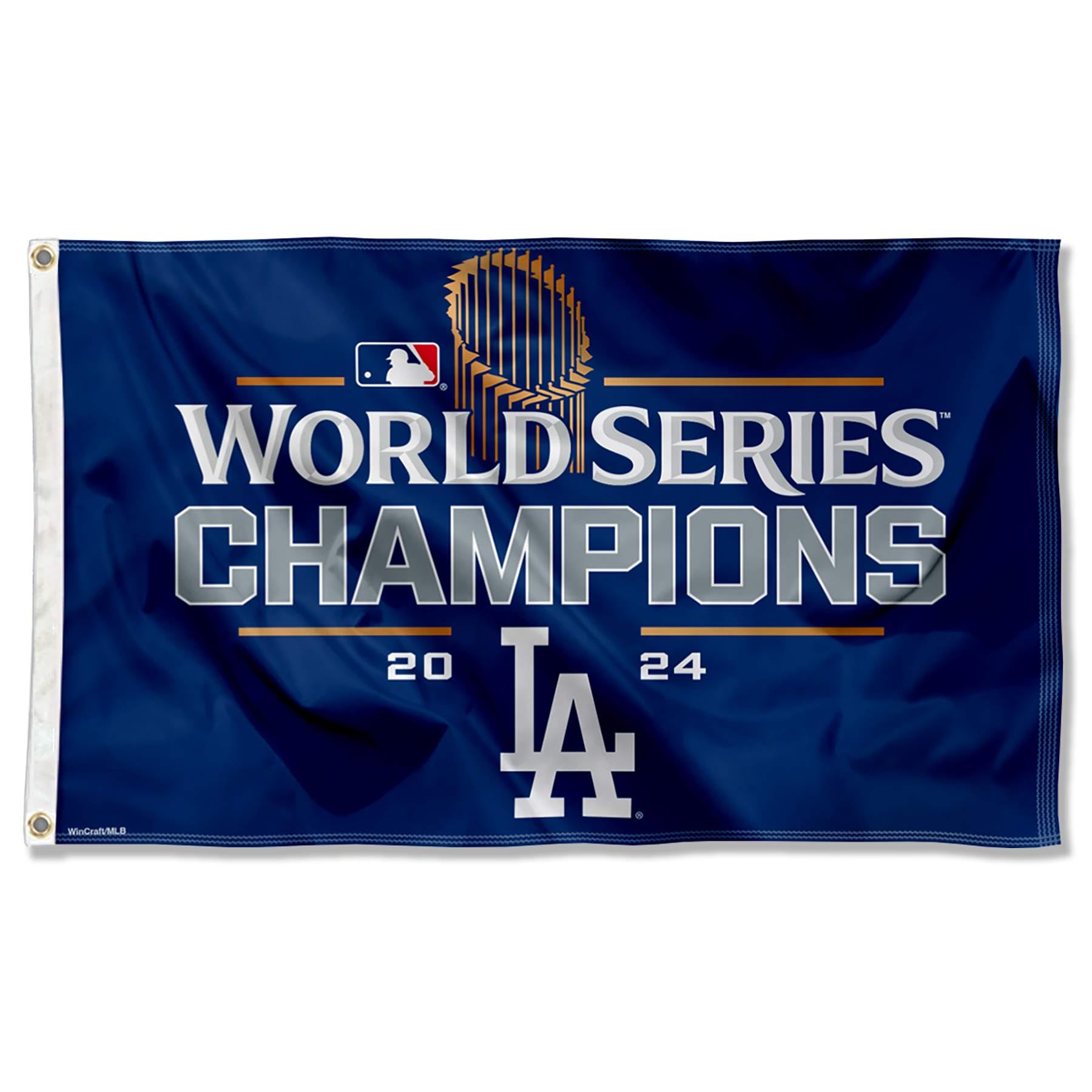 WinCraft Los Angeles Dodgers 2024 World Champions 3x5 Flag - Sports Collectibles, Sports Memorabilia, Sports Fan Shop, Sports Gifts