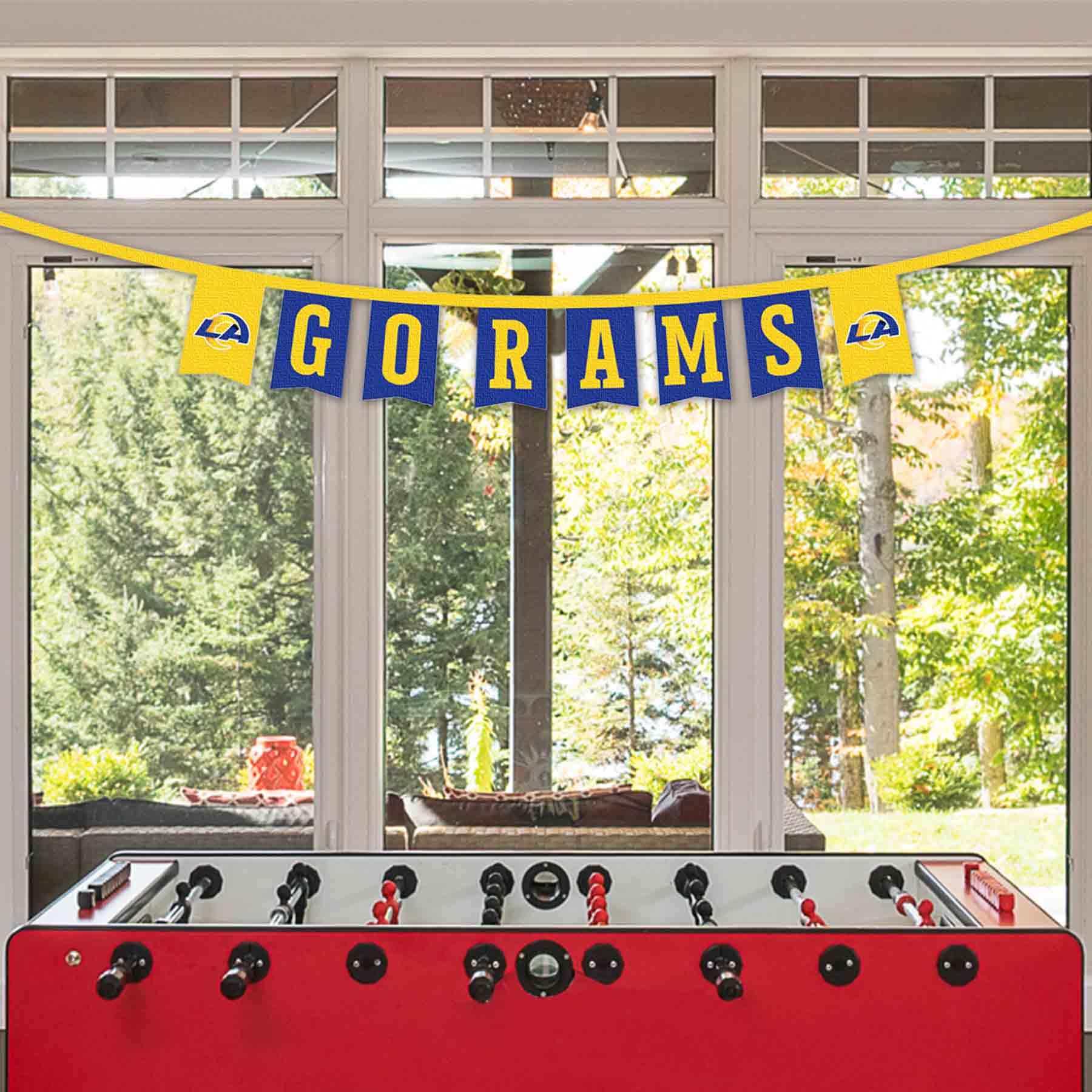WinCraft Los Angeles Rams Banner String Pennant Flags - Sports Collectibles, Sports Memorabilia, Sports Fan Shop, Sports Gifts