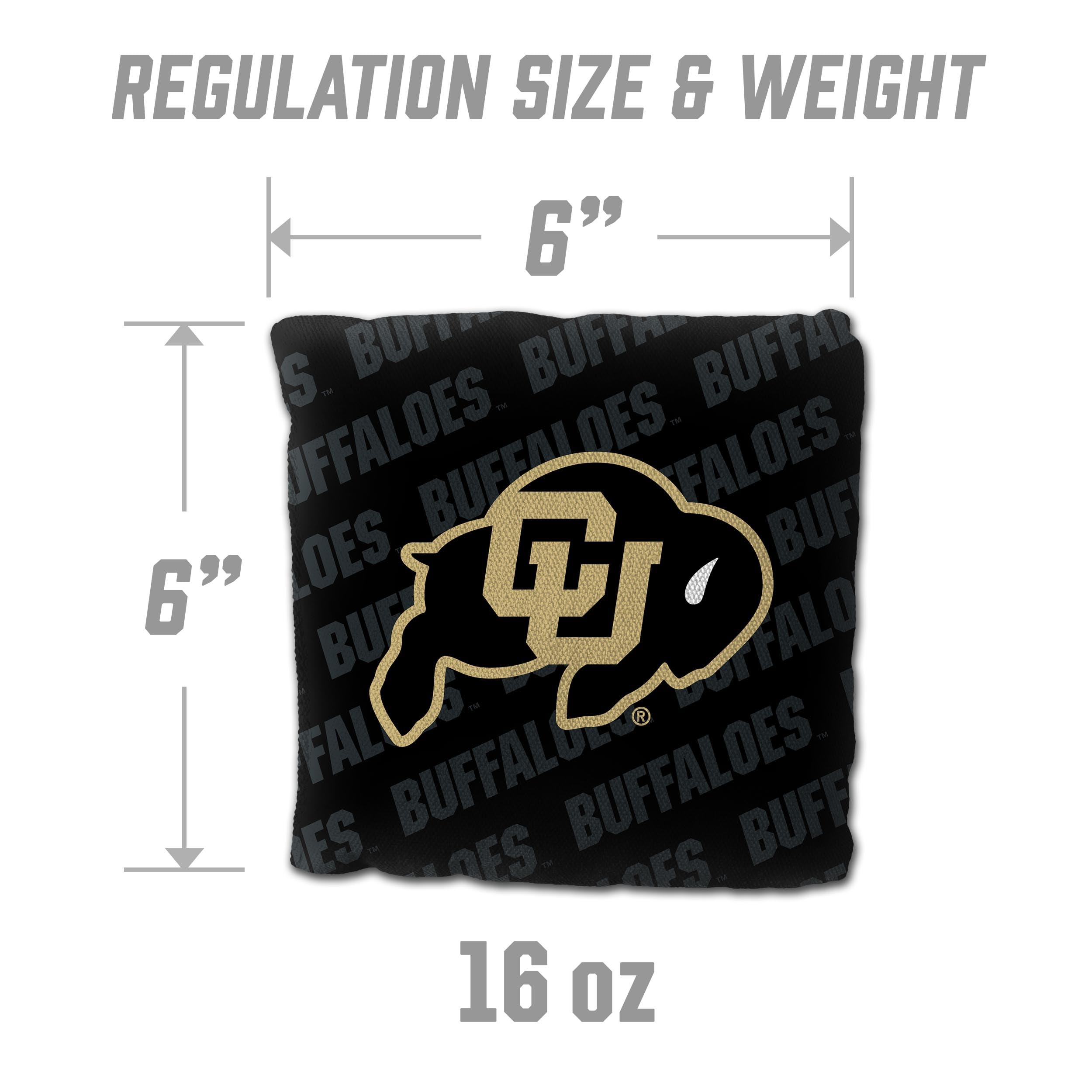 YouTheFan NCAA Colorado Buffaloes Cornhole Bags - 4PK - Black - Sports Collectibles, Sports Memorabilia, Sports Fan Shop, Sports Gifts
