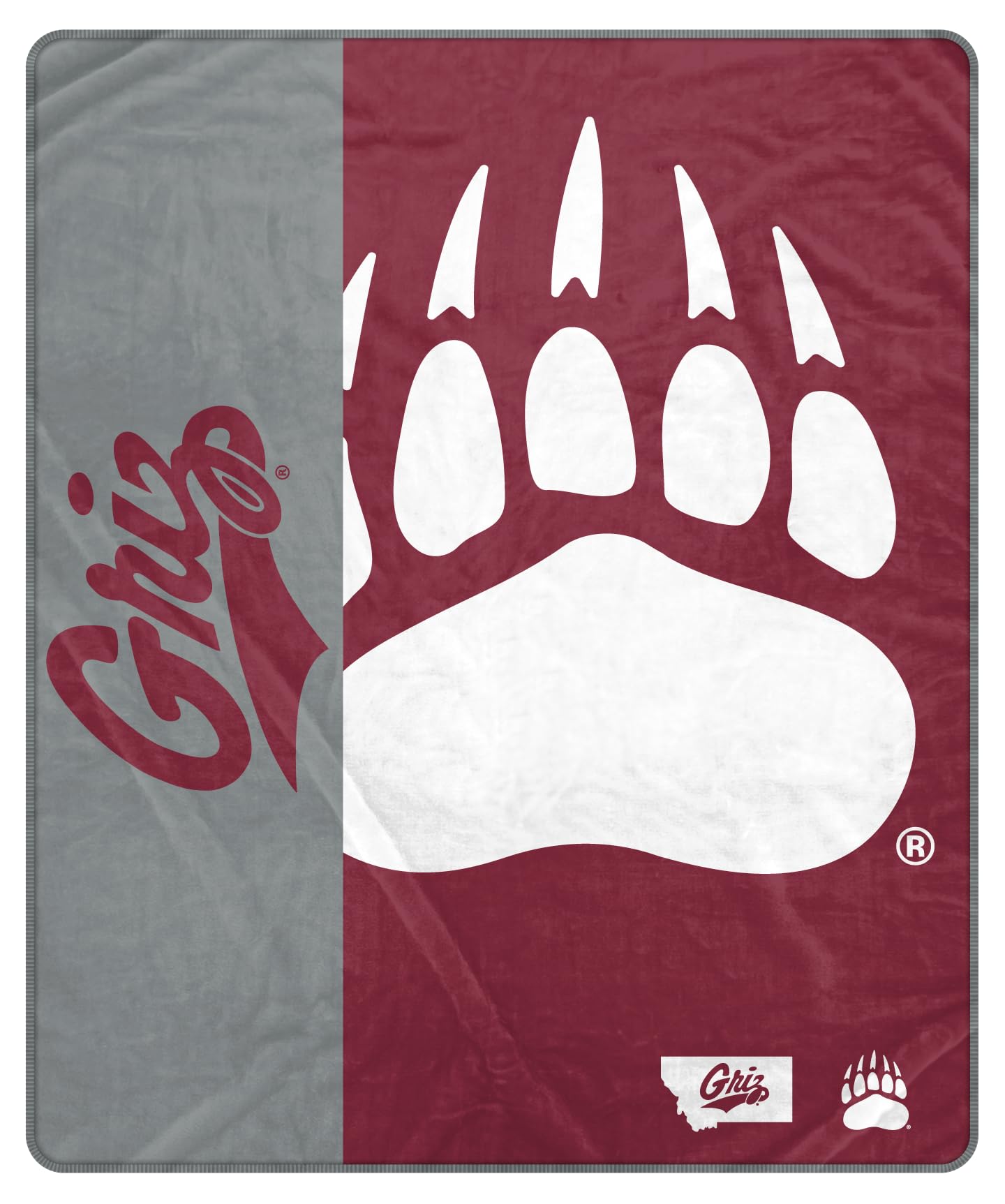Proformance Home NCAA Montana Grizzlies Endzone Ultra Soft Tailgate Throw - Sports Gifts, Sports Memorabilia, Sports Collectibles, Fan Shop