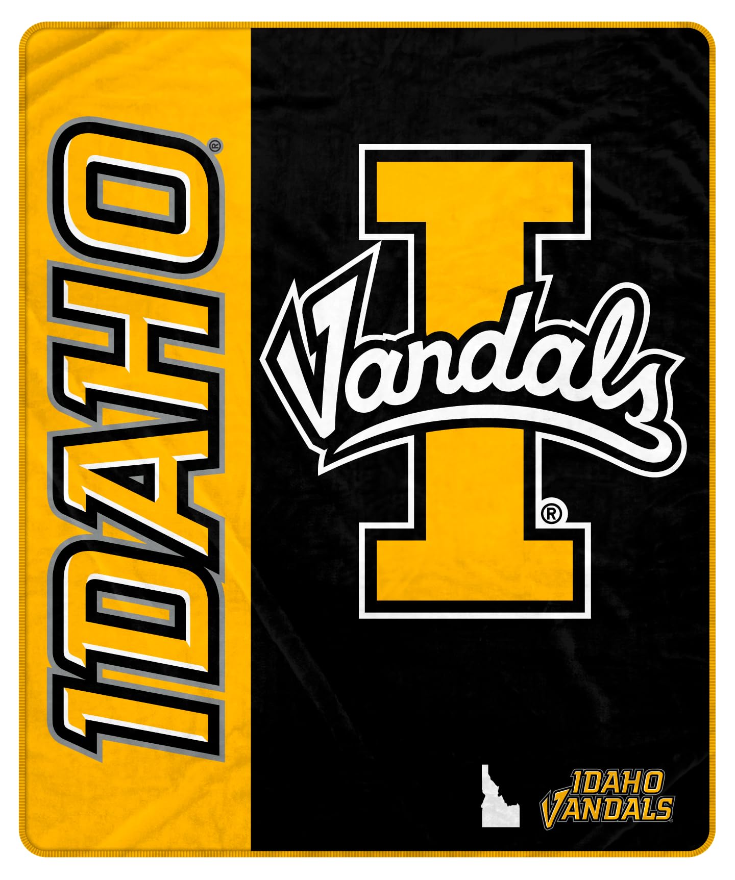 Proformance Home NCAA Idaho Vandals Endzone Ultra Soft Tailgate Throw - Sports Gifts, Sports Memorabilia, Sports Collectibles, Fan Shop