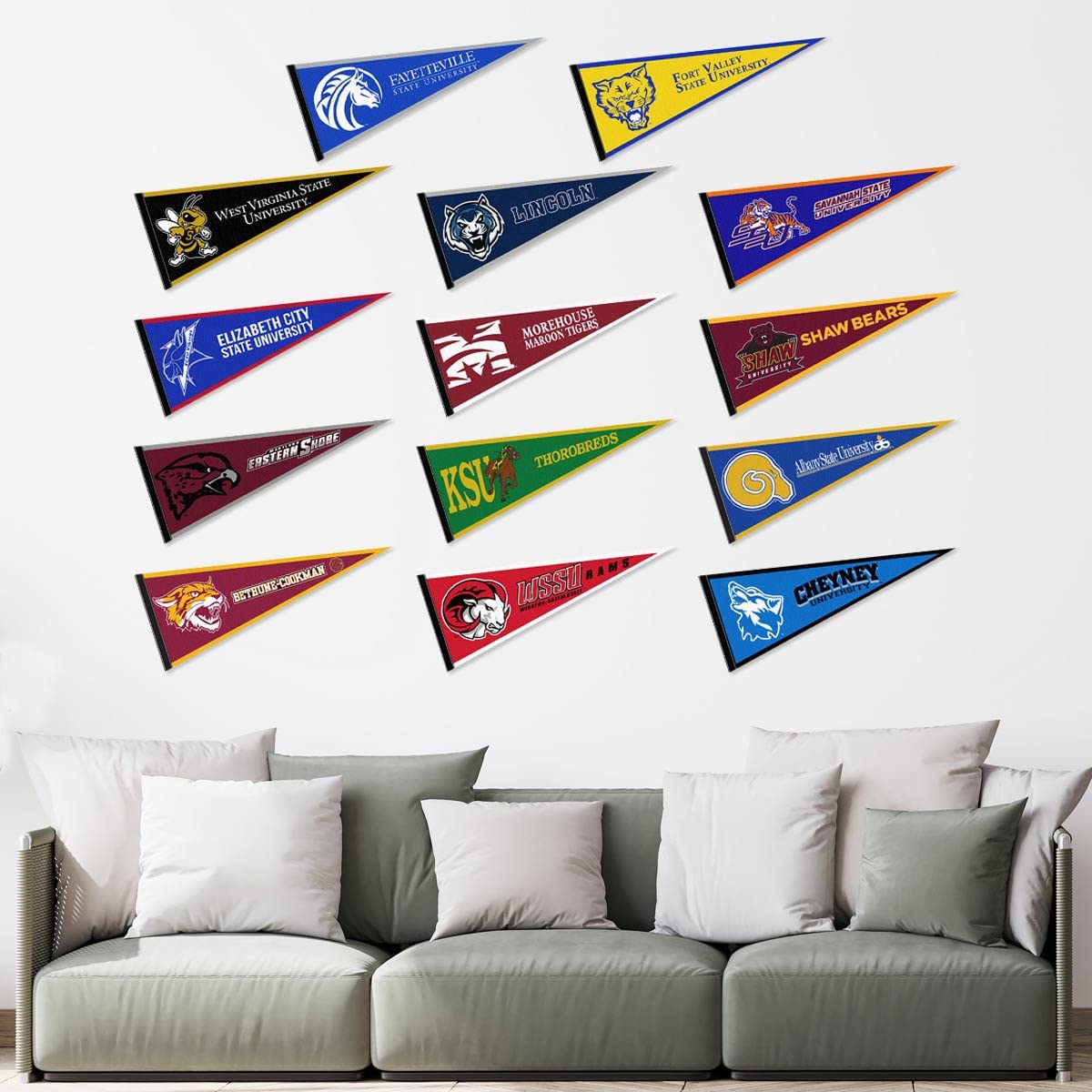Historically Black Colleges and Universities Pennant Set - Sports Collectibles, Sports Memorabilia, Sports Fan Shop, Sports Gifts
