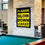 Caution Slow Down Speeding Sign Banner with Pole - Sports Collectibles, Sports Memorabilia, Sports Fan Shop, Sports Gifts