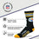 For Bare Feet NFL Youth 4 Stripe Deuce Crew Sock, Pittsburgh Steelers, One Size - Sports Gifts, Sports Memorabilia, Sports Collectibles, Fan Shop