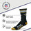 For Bare Feet NFL Youth 4 Stripe Deuce Crew Sock, New Orleans Saints, One Size - Sports Gifts, Sports Memorabilia, Sports Collectibles, Fan Shop