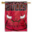 WinCraft Chicago Bulls Court Logo House Banner Flag - Sports Collectibles, Sports Memorabilia, Sports Fan Shop, Sports Gifts