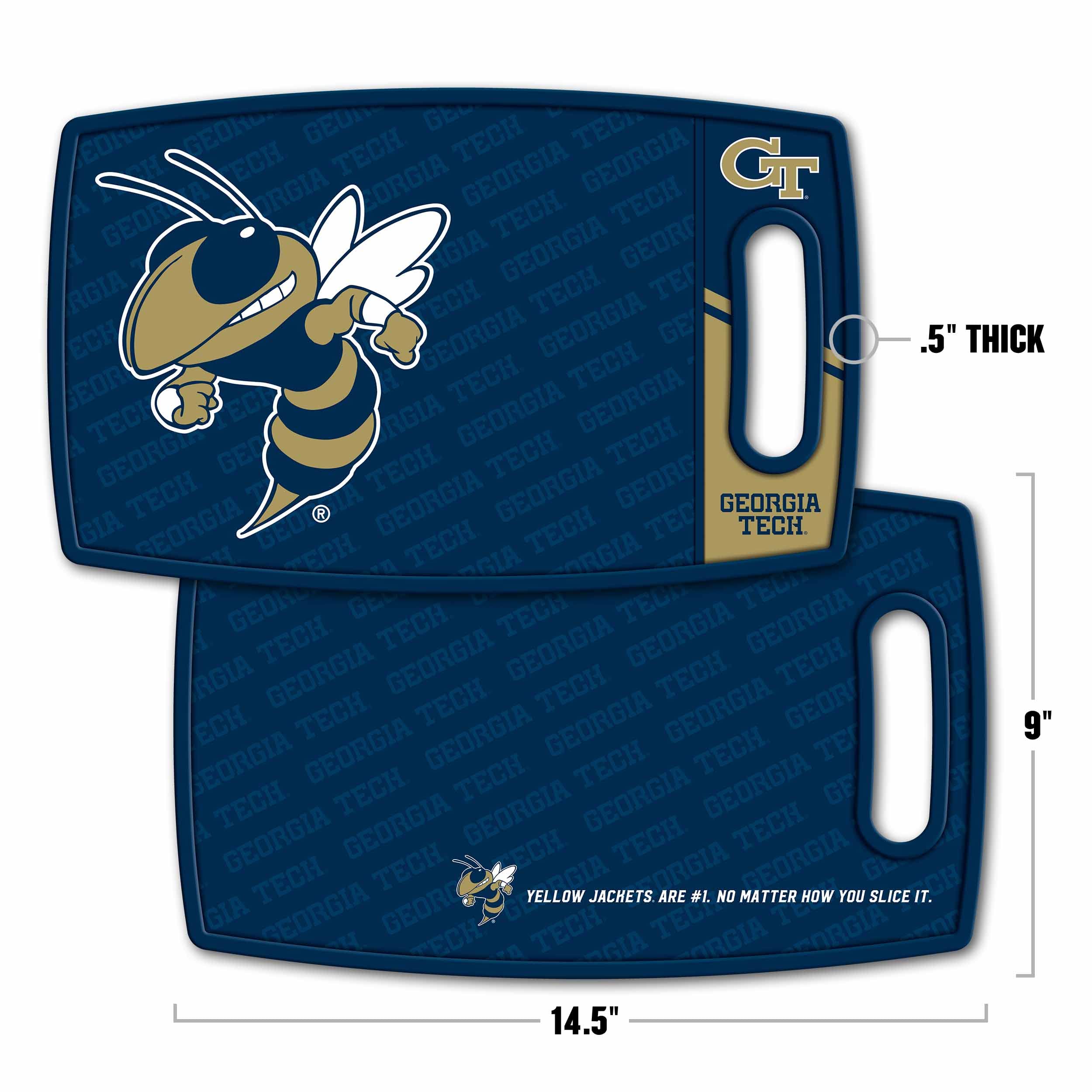 YouTheFan NCAA Georgia Tech Yellow Jackets Logo Series Cutting Board - Sports Collectibles, Sports Memorabilia, Sports Fan Shop, Sports Gifts