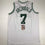 Autographed/Signed Nate Tiny Archibald Boston White Basketball Jersey JSA COA