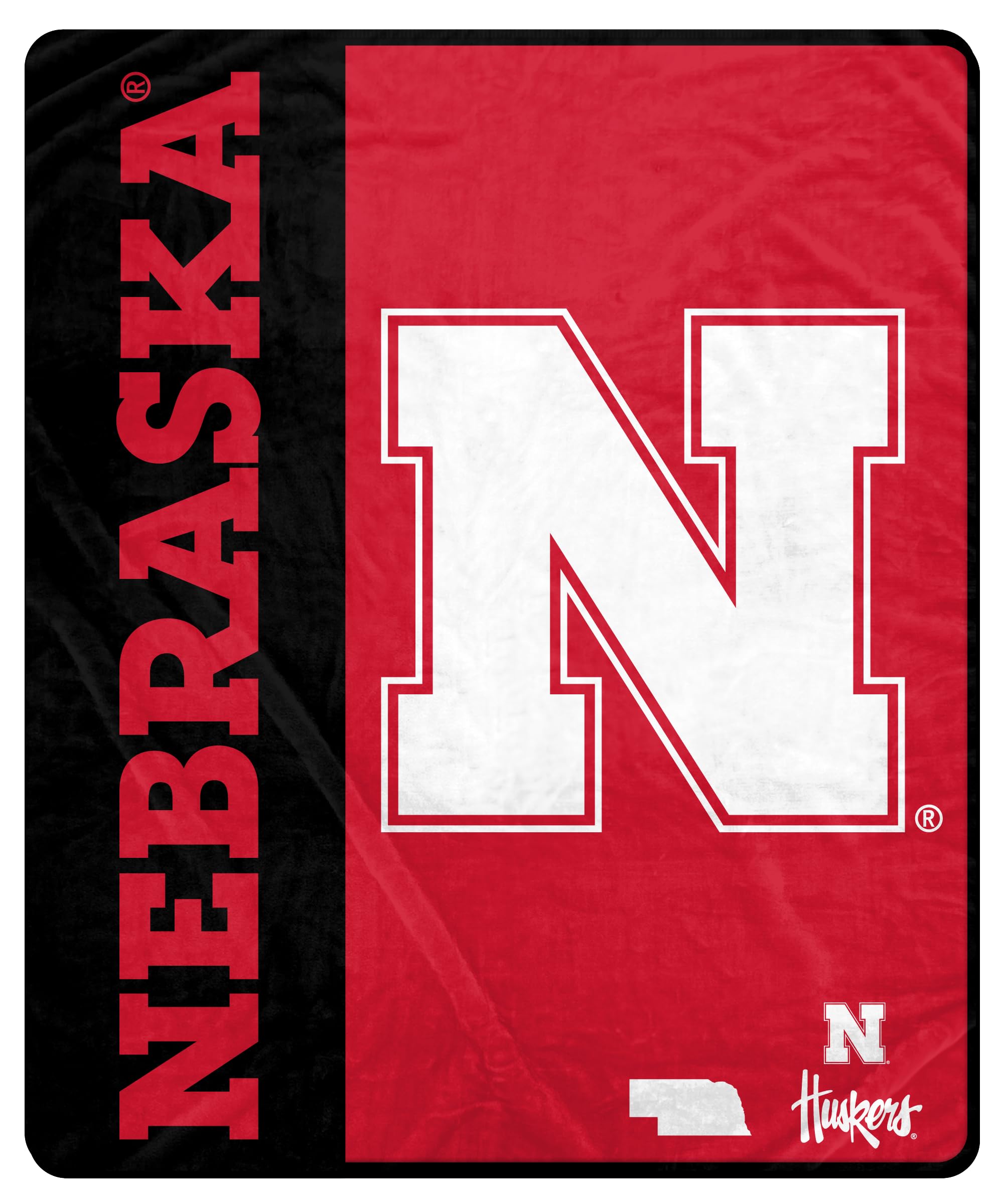Proformance Home NCAA Nebraska Cornhuskers Endzone Ultra Soft Tailgate Throw - Sports Gifts, Sports Memorabilia, Sports Collectibles, Fan Shop
