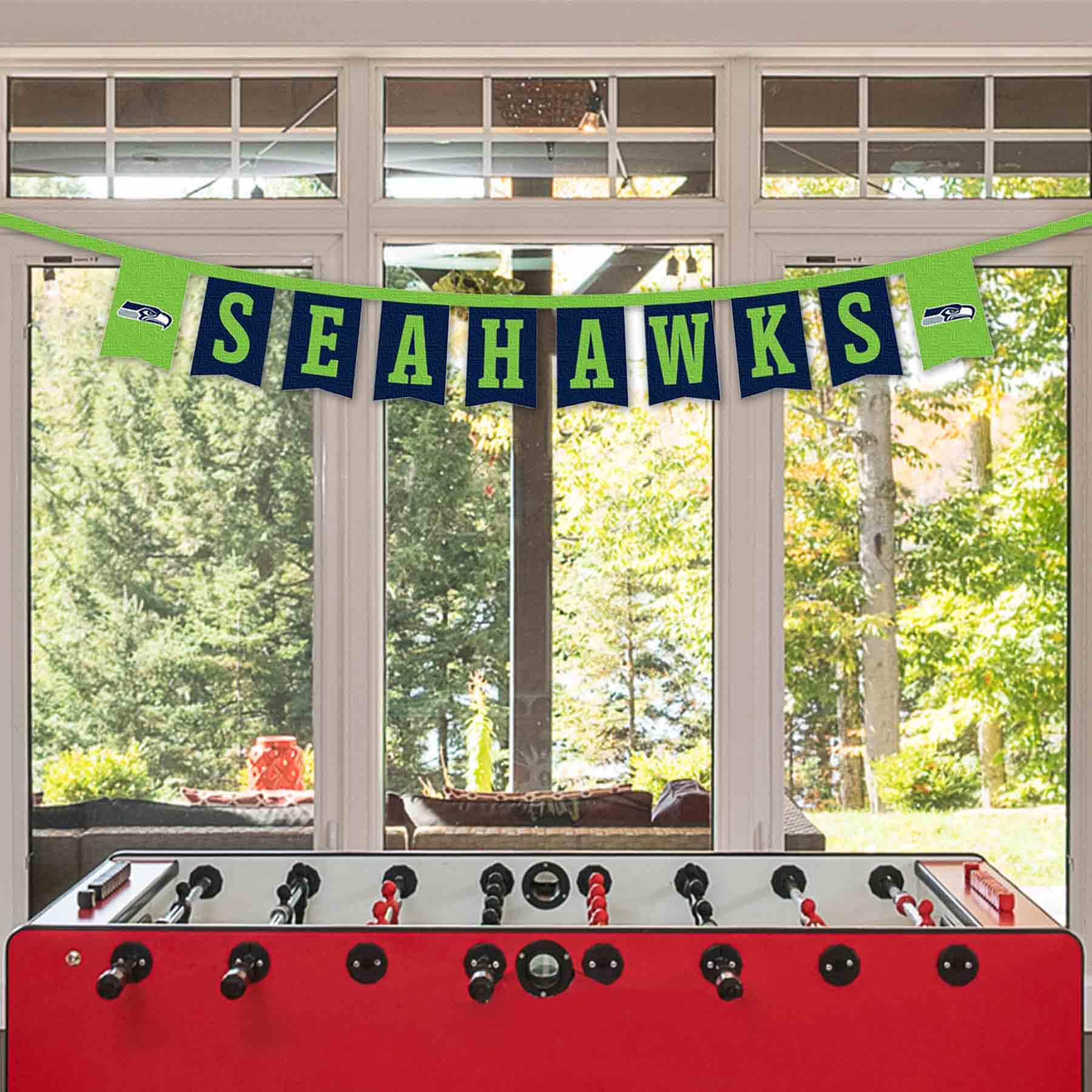WinCraft Seattle Seahawks Banner String Pennant Flags - Sports Collectibles, Sports Memorabilia, Sports Fan Shop, Sports Gifts