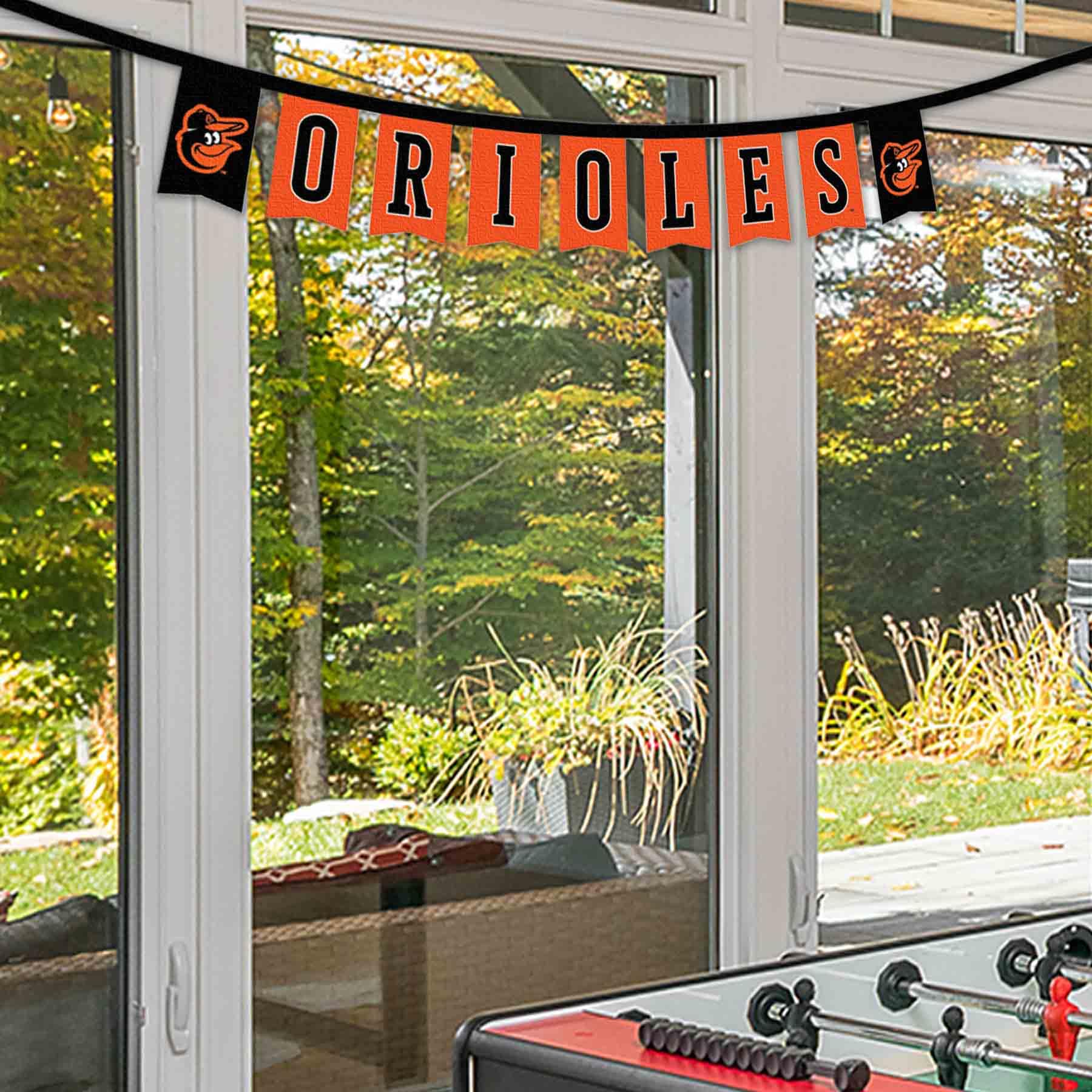 WinCraft Baltimore Orioles Banner String Pennant Flags - Sports Collectibles, Sports Memorabilia, Sports Fan Shop, Sports Gifts