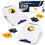 Wild Sports NCAA West Virginia Mountaineers Pro Football All-Weather Cornhole Set - Travel Bean Bag Toss Set Includes 8 Bean Bags - Sports Collectibles, Sports Memorabilia, Sports Fan Shop, Sports Gifts