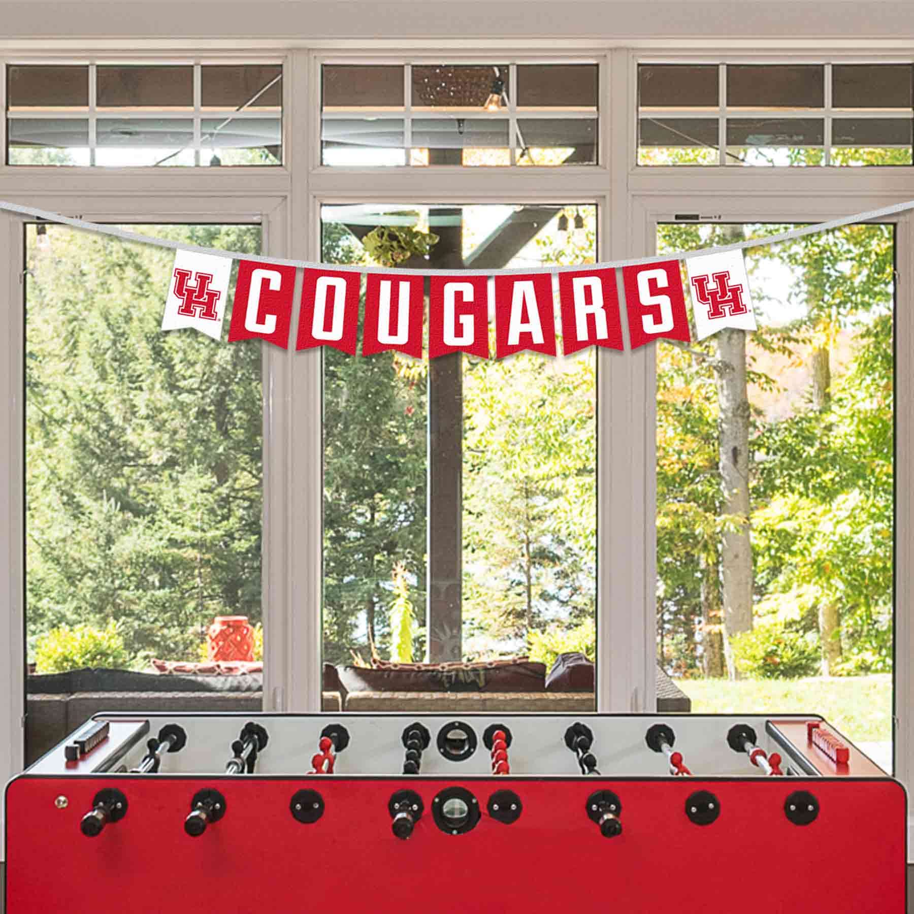 Houston Cougars Banner String Pennant Flags - Sports Collectibles, Sports Memorabilia, Sports Fan Shop, Sports Gifts