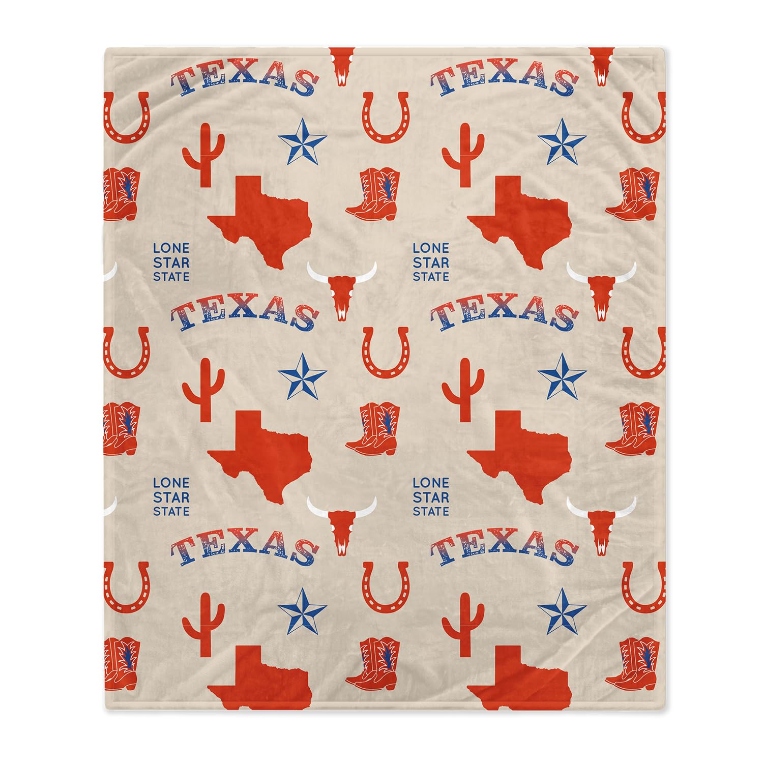 Pegasus Sports Texas Symbols 50" x 60" Flannel Fleece Throw Blanket - Sports Gifts, Sports Memorabilia, Sports Collectibles, Fan Shop