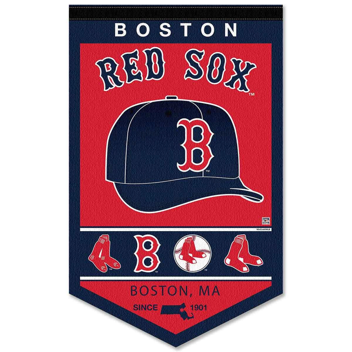 WinCraft Boston Red Sox Heritage History Banner Pennant - Sports Collectibles, Sports Memorabilia, Sports Fan Shop, Sports Gifts