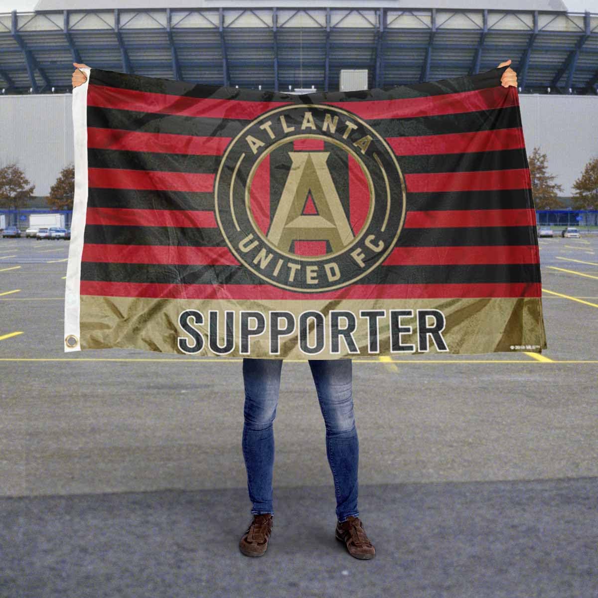 WinCraft Atlanta United FC Supporter Flag - Sports Collectibles, Sports Memorabilia, Sports Fan Shop, Sports Gifts