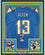 Framed Autographed/Signed Keenan Allen 35x39 Los Angeles LA Powder Blue Football Jersey JSA COA
