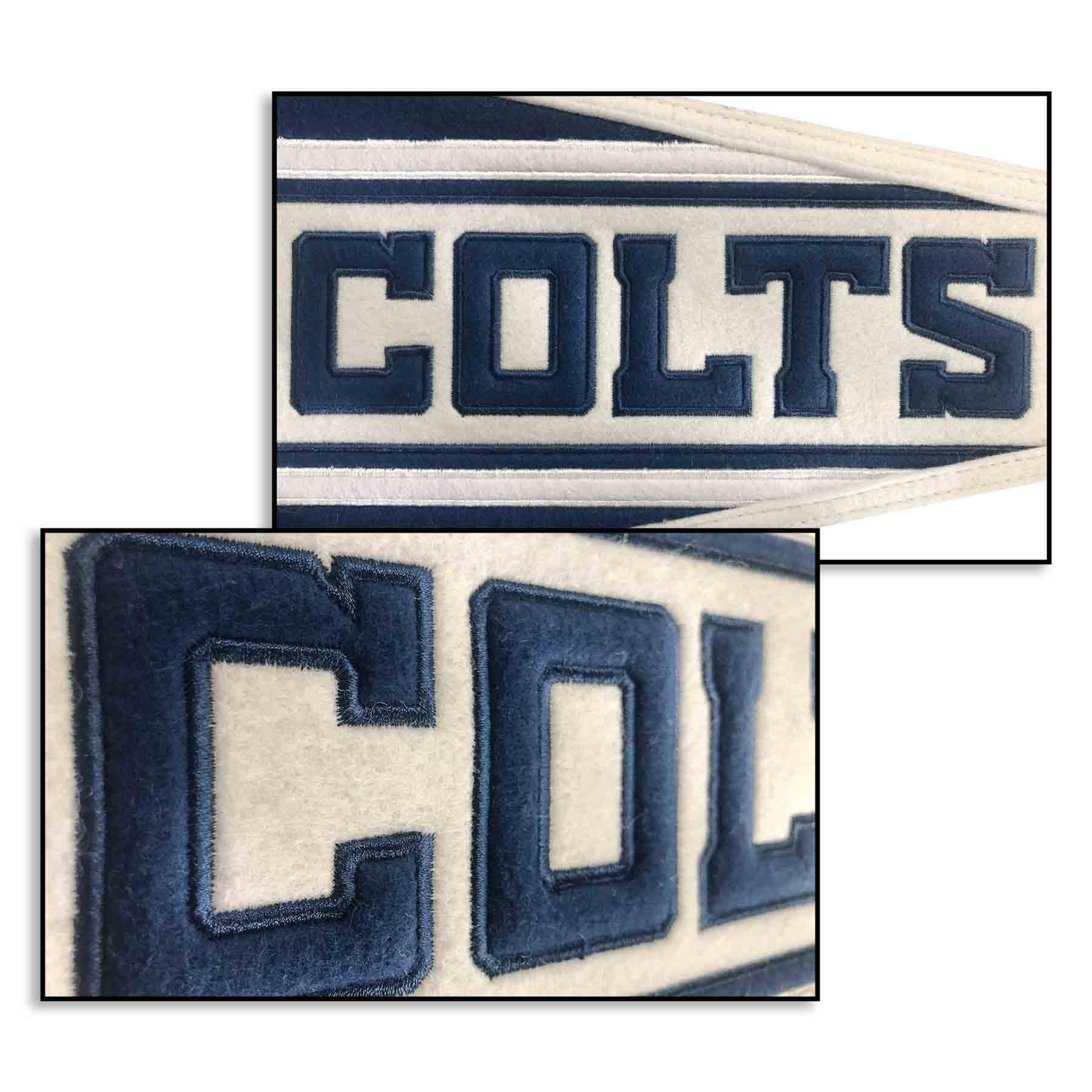 WinCraft Indianapolis Colts Embroidered and Sewn Pennant - Sports Collectibles, Sports Memorabilia, Sports Fan Shop, Sports Gifts