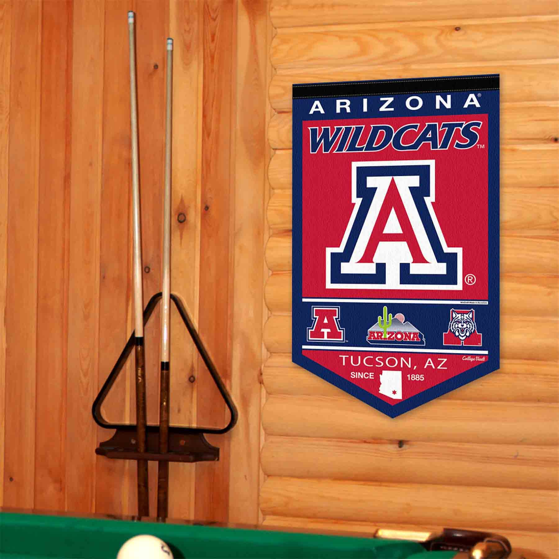 College Flags & Banners Co. Arizona Wildcats Heritage History Banner Pennant - Sports Collectibles, Sports Memorabilia, Sports Fan Shop, Sports Gifts