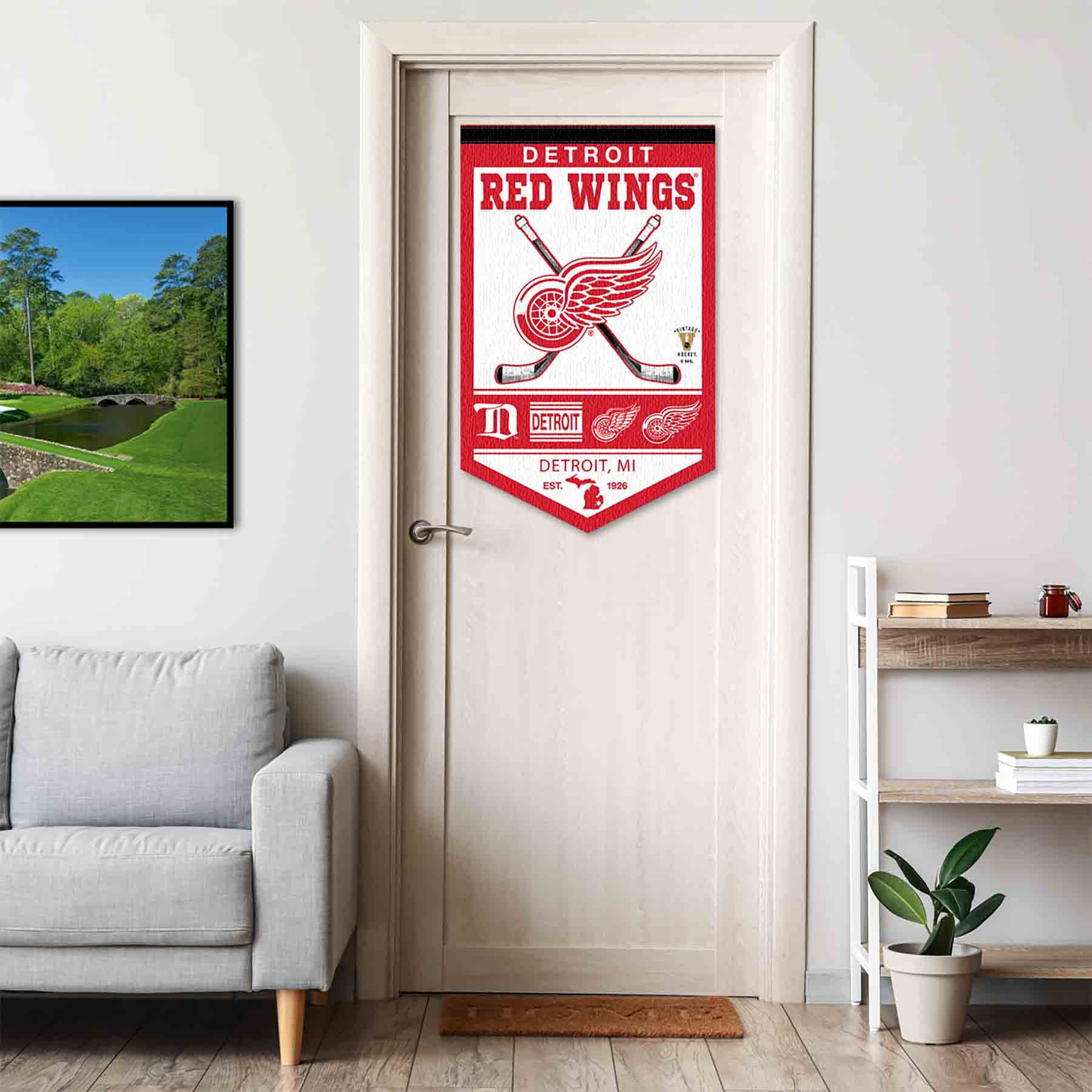 Detroit Red Wings Heritage History Banner Pennant - Sports Collectibles, Sports Memorabilia, Sports Fan Shop, Sports Gifts