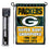 WinCraft Green Bay Packers 4 Time Champions Garden Flag and Pole Stand Holder - Sports Collectibles, Sports Memorabilia, Sports Fan Shop, Sports Gifts