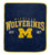 NCAA Michigan Wolverines Vintage Arch Block Ultra Soft Blanket - Sports Gifts, Sports Memorabilia, Sports Collectibles, Fan Shop