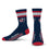 For Bare Feet NHL Columbus Blue Jackets 4 Stripe Deuce Crew Sock Team Color MEDIUM - Sports Gifts, Sports Memorabilia, Sports Collectibles, Fan Shop