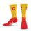 For Bare Feet NHL CALGARY FLAMES Spray Zone Crew Sock Team Color Large - Sports Gifts, Sports Memorabilia, Sports Collectibles, Fan Shop